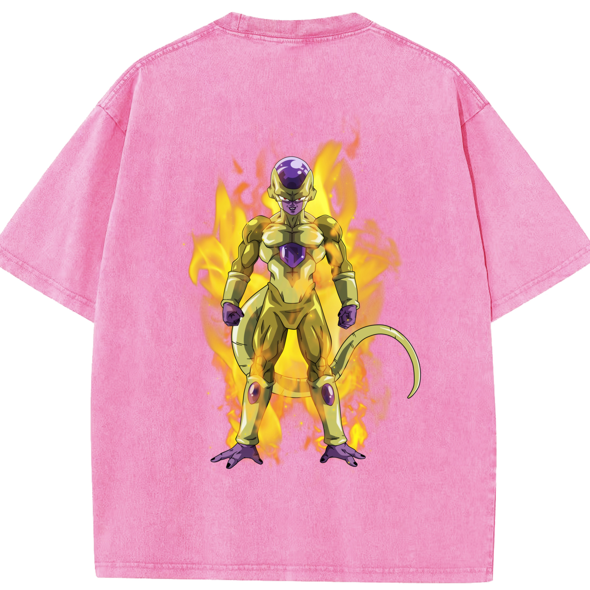 （画像用） ドラゴンボール フリーザ DRAGON BALL Frieza 綿100% ヴィンテージ風 半袖Tシャツ（背面プリント）